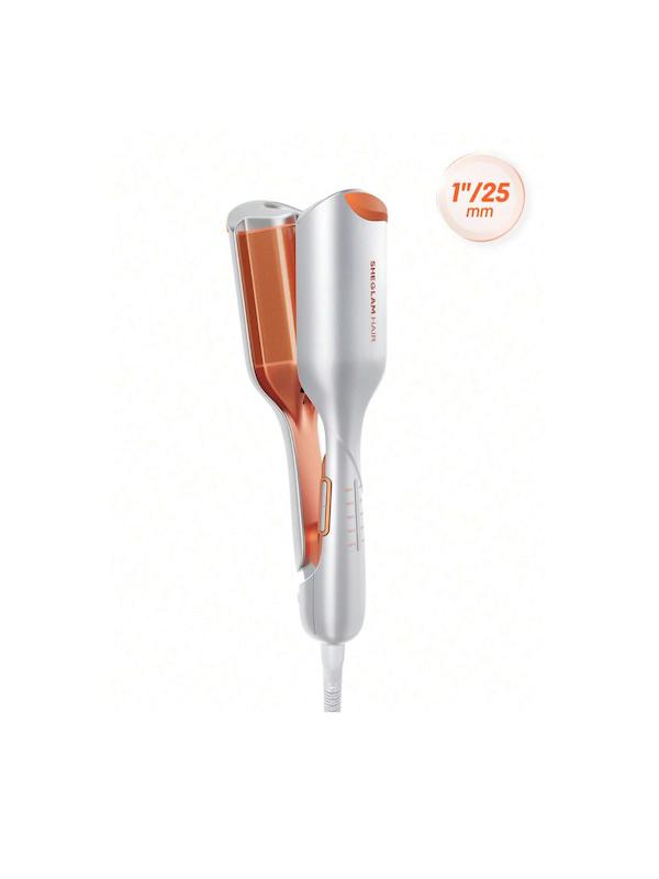 فر ساحلی نارنجی شیگلم اورجینال ۲۵ میل🌼| SHEGLAM HAIR Beach Babe Hair Waver-25mm