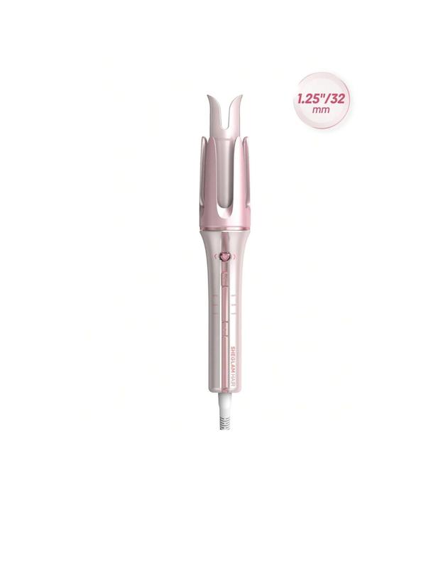 دستگاه فر کننده کرلی مو شیگلم رنگ صورتی ۳۲ میل اورجینال🎀| SHEGLAM HAIR Instant curler 32 mm