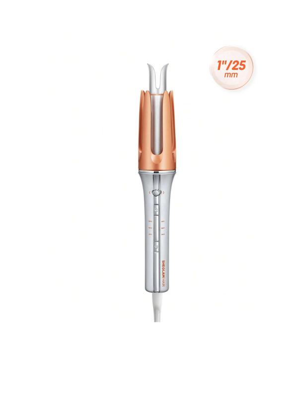 دستگاه فر کننده کرلی مو شیگلم رنگ نارنجی ۲۵ میل اورجینال🌼|SHEGLAM HAIR Instant Curler 25 mm