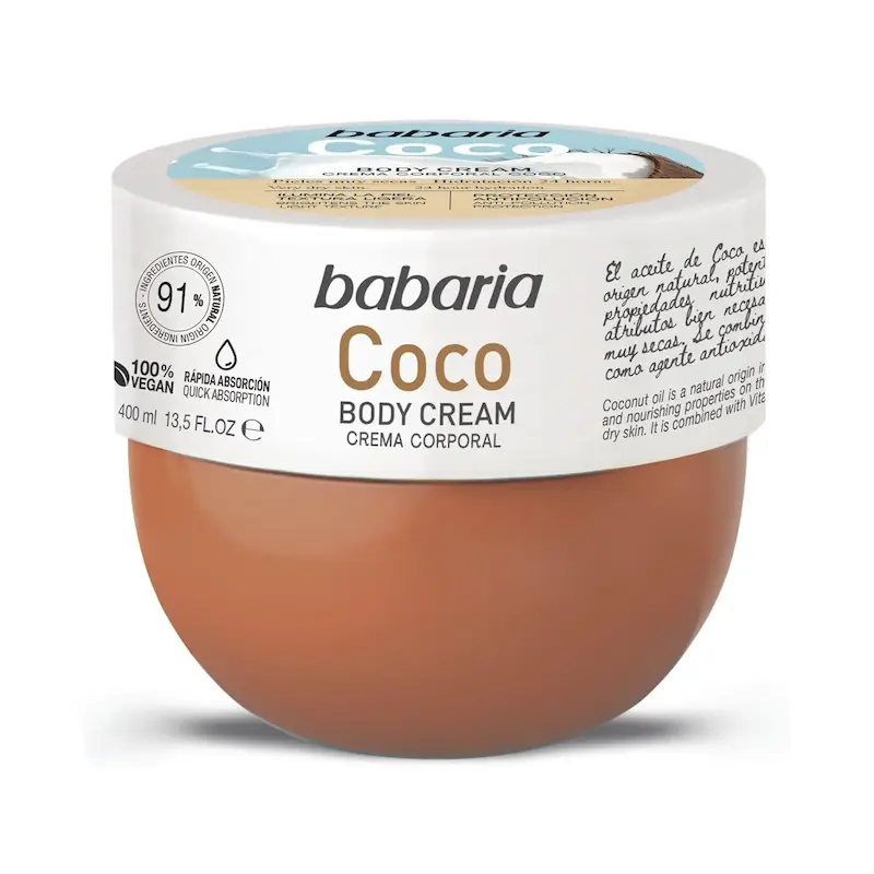 کره بدن نارگیل باباریا 400 میل 🥥 | Babaria Coconut Body Butter 400ml
