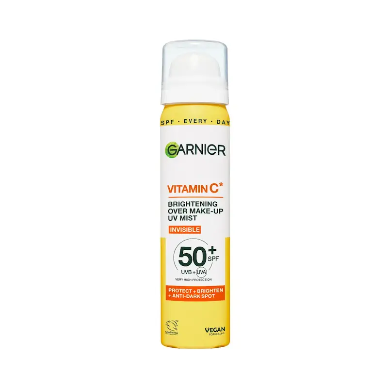 اسپری ضد آفتاب روشن کننده ویتامین c گارنیر💛| Garnier Vitamin C Brightening Over Make-Up UV Mist