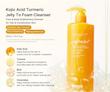  شوینده ژلی روشن کننده صورت و بدن کوجیک اسید و زردچوبه مدی کیوب 💛| medicube Kojic Acid Turmeric Purifying Gel Cleanser