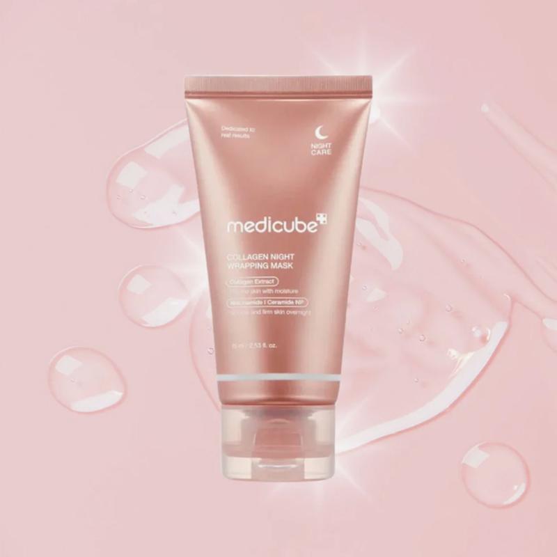 ماسک شب لایه بردار کلاژن مدی کیوب 💗| Medicube Collagen Night Wrapping Mask