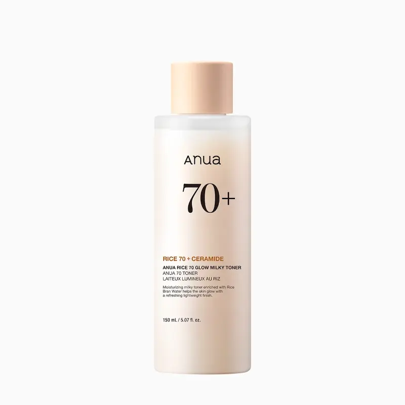 تونر روشن کننده و آبرسان برنج آنوا 250 میل🍚 | Anua Rice 70 Glow Milky Toner