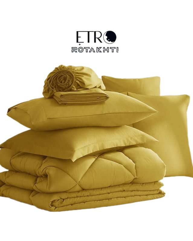 روتختی ساده رنگ خردلی