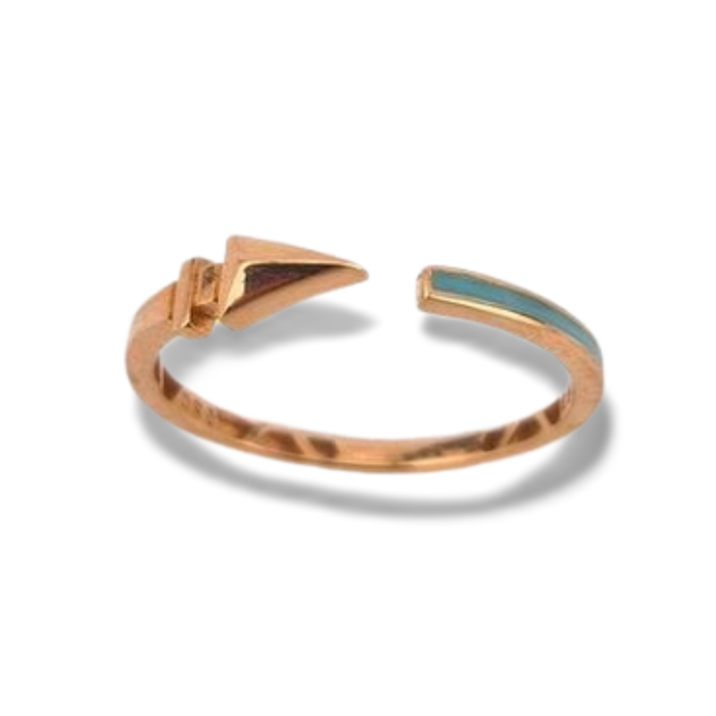 انگشتر تیر و نشان آبی آسمانی