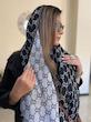شال موهر گوچي سفيد مشكي