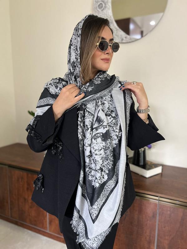 روسري طرح جنگل قواره ١٤٠ چهارفصل