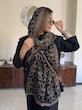 شال کشمیر لمه مشکی وارداتی
