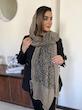 شال حریر ابریشم پلنگی ایتالیایی