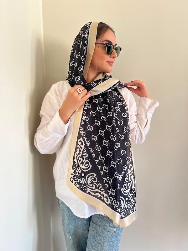 شال ابریشم سیلک وارداتی گوچی😍
