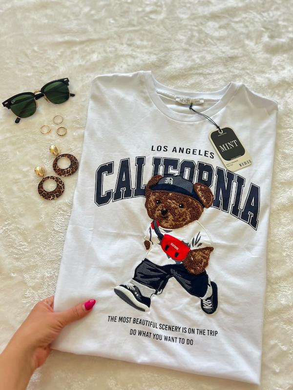 تی شرت تدی ترک زنانه و دخترانه 🐻برند (MINT)