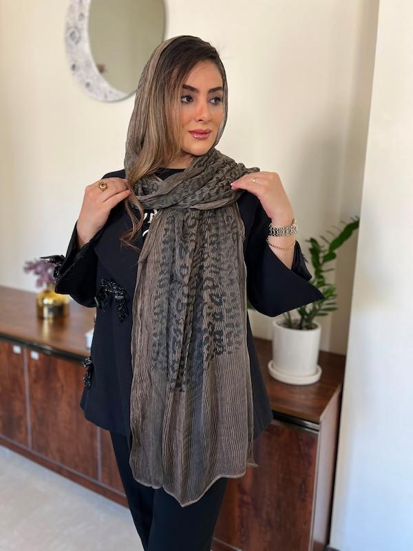 شال حریرپلنگی کبریتی وارداتی