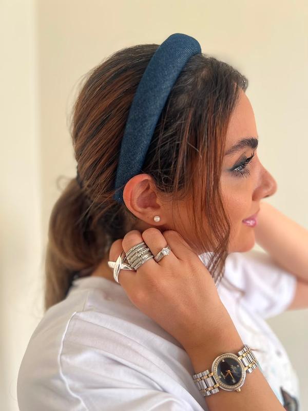 تل پارچه ای جین تیره