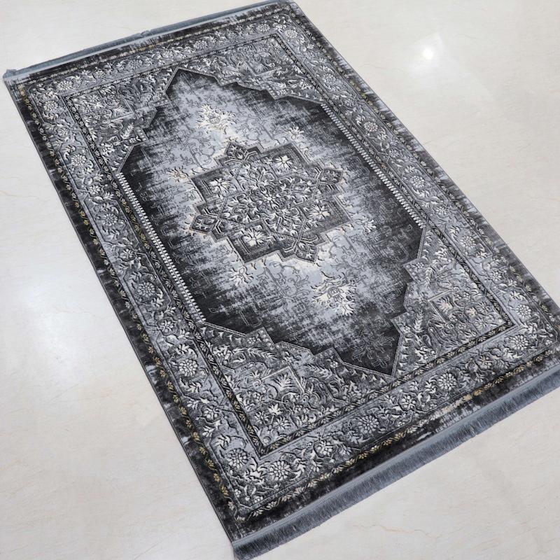 فرش نئوکلاسیک نقشه هریس زمینه زغالی کد 31280