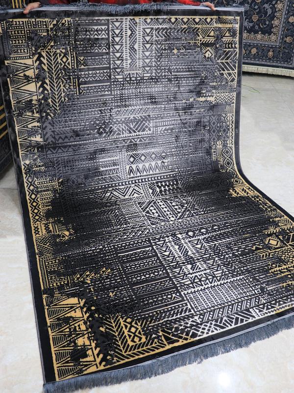 فرش مدرن زمینه زغالی  کد30431