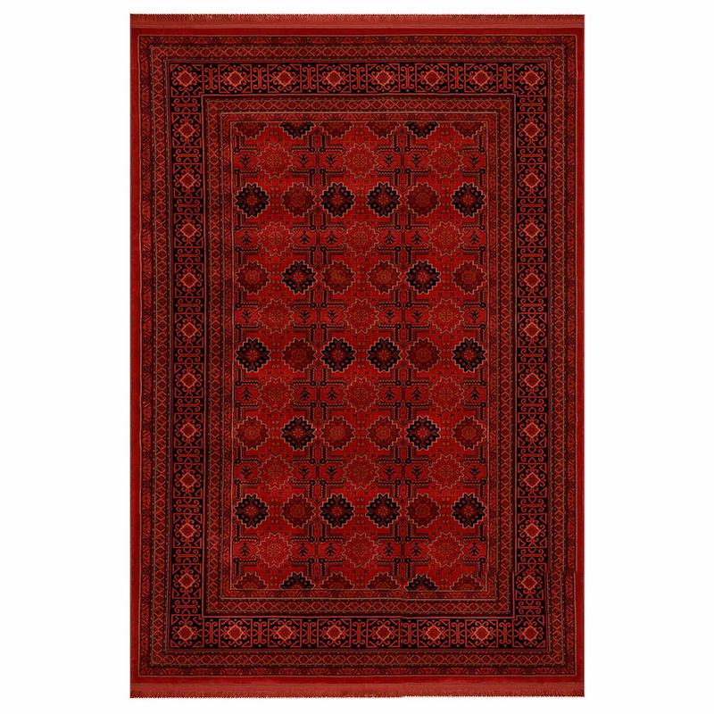 فرش قشقائی دستبافتگونه لاکی 700شانه برند بزرگمهر کد78001