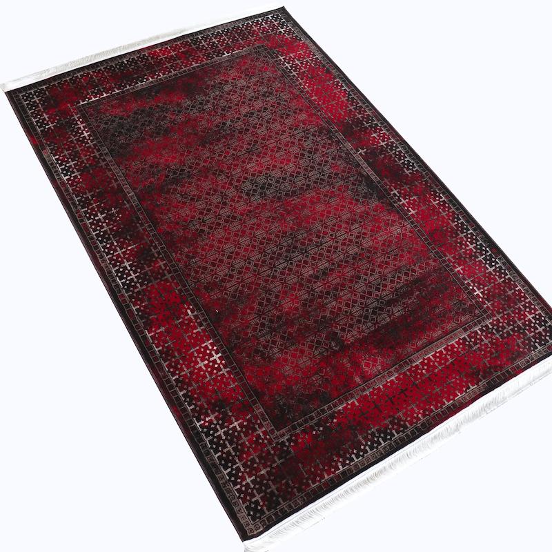 فرش بلوچی وینتیج زمینه شرابی کد 71000 برند شیان