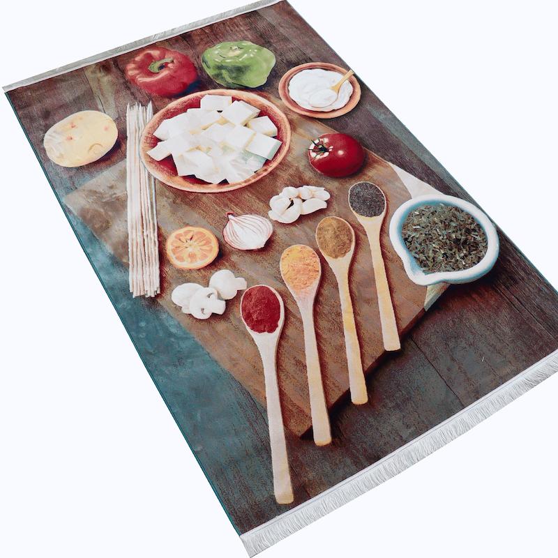 فرش آشپزخانه طرح ادویه جات برند شیان