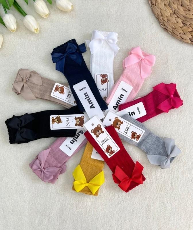 جوراب گندمي ساقدار بلند