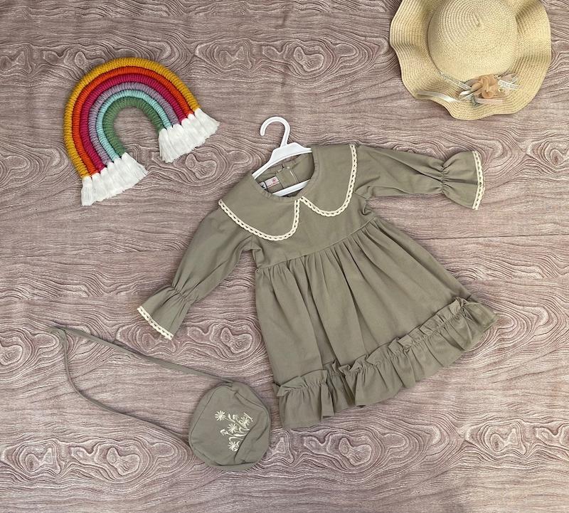 پیراهن دخترانه همراه با کیف