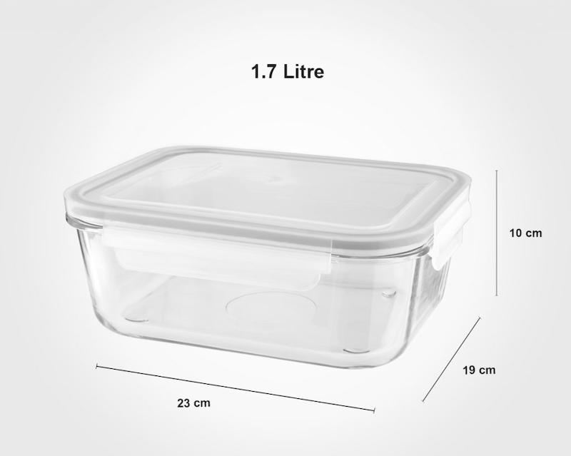 ظرف شیشه 1.7 لیمون