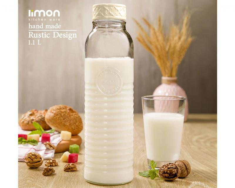 بطری آب روستیک بلند لیمون