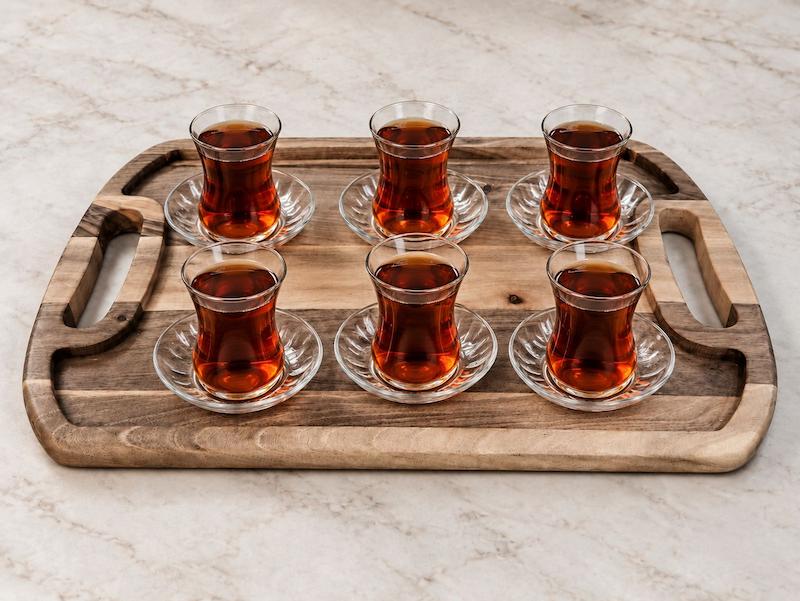 سینی مستطیل چوبی