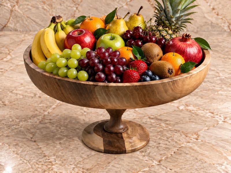 میوه خوری پایه دار چوبی