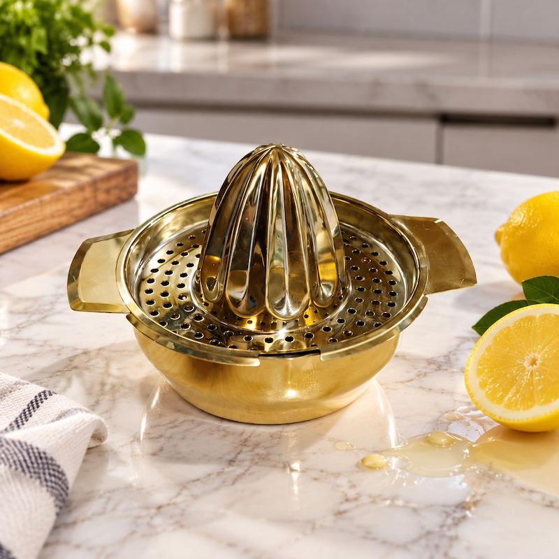 آبمیوه گیری استیل و طلایی