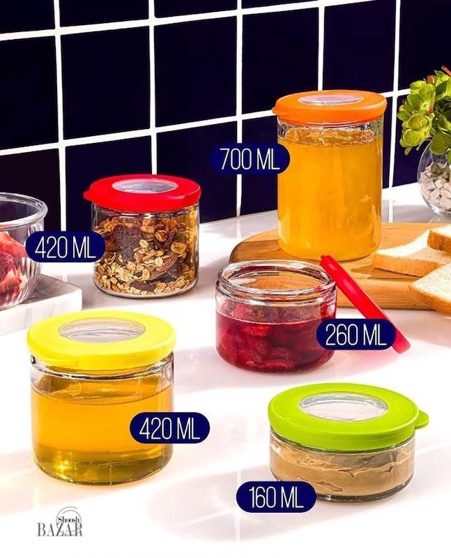 بانکه شیشه ای 700 لیمون