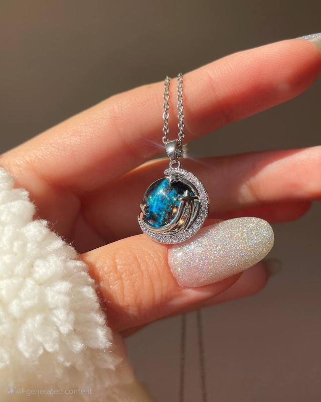 گردنبند جواهری زحل