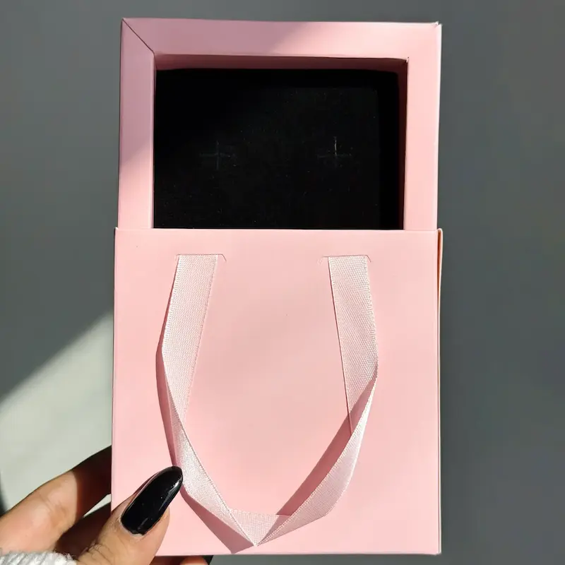 جعبه کشویی صورتی 