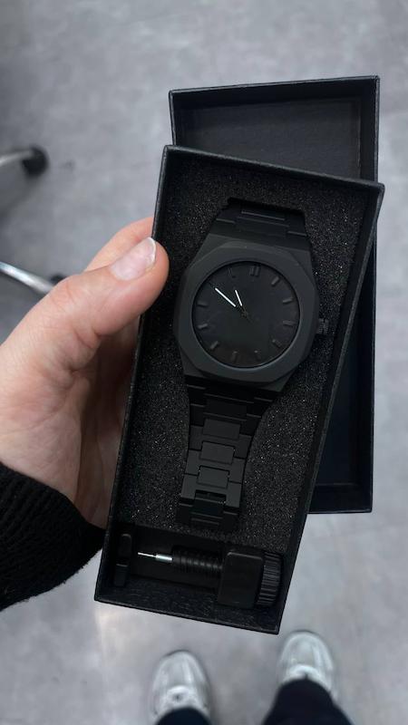 ساعت مچی فول بلک جعبه دار