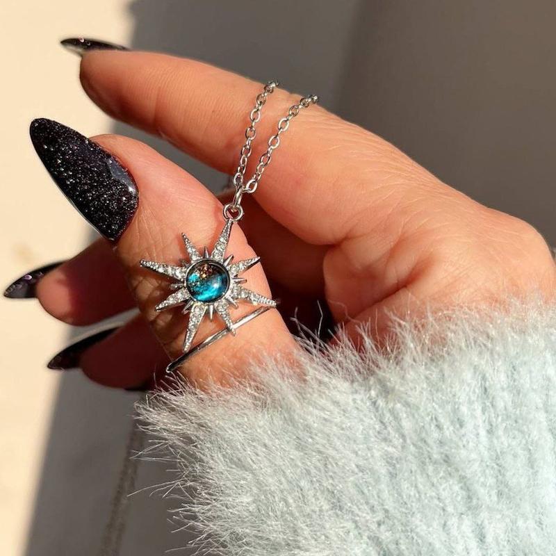 گردنبند جواهری ستاره کهکشانی