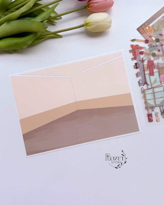 استیکر ۳ بعدی رژلب و فروشگاه رفاه (۳ ورق استیکر و ۱ کارت صحنه )