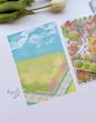 استیکر ۳ بعدی کلبه چاپگر و کابین جمع آوری کارت(۳ ورق استیکر و ۱ کارت صحنه)