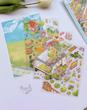 استیکر ۳ بعدی کلبه چاپگر و کابین جمع آوری کارت(۳ ورق استیکر و ۱ کارت صحنه)