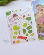 استیکر ۳ بعدی کلبه چاپگر و کابین جمع آوری کارت(۳ ورق استیکر و ۱ کارت صحنه)