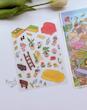 استیکر ۳ بعدی کلبه چاپگر و کابین جمع آوری کارت(۳ ورق استیکر و ۱ کارت صحنه)