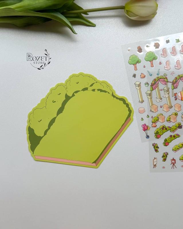 استیکر ۳ بعدی محل برگزاری عروسی و فروشگاه لباس عروس ( ۲ ورق استیکر و ۱ کارت صحنه )