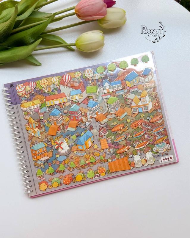 کتاب استیکر ۳ بعدی (شامل ۱۲ صحنه جذاب)