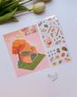 استیکر ۳ بعدی خرس ، پنگوئن و خوک ( ۲ ورق استیکر و ۱ کارت صحنه )