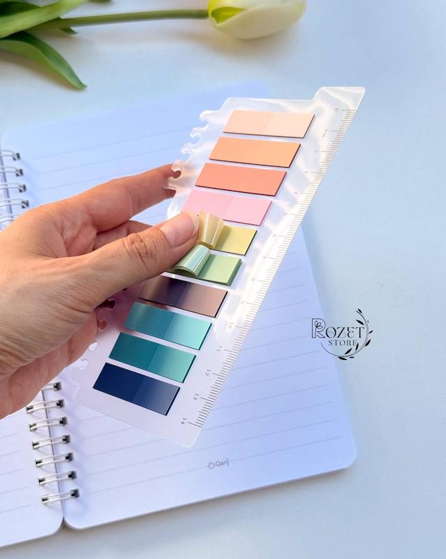 استیک نوت ۱۰ رنگ خط کش دار ( جدید )