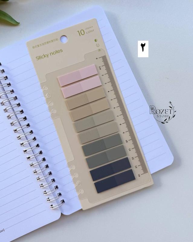 استیک نوت ۱۰ رنگ خط کش دار ( جدید )