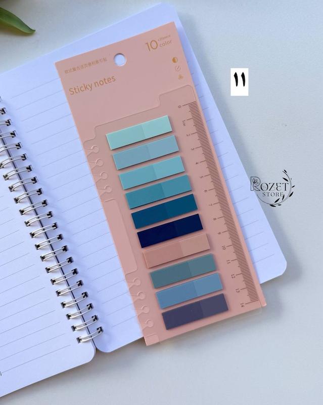 استیک نوت ۱۰ رنگ خط کش دار ( جدید )