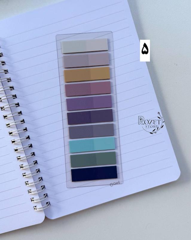 استیک نوت ۱۰ رنگ بدون خط کش ( جدید )