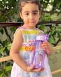 قمقمه وارداتی نی دار طرح حیوانات 