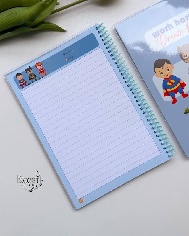 دفتر ۶۰ برگ مجلد حاشیه دار نهال مکث 