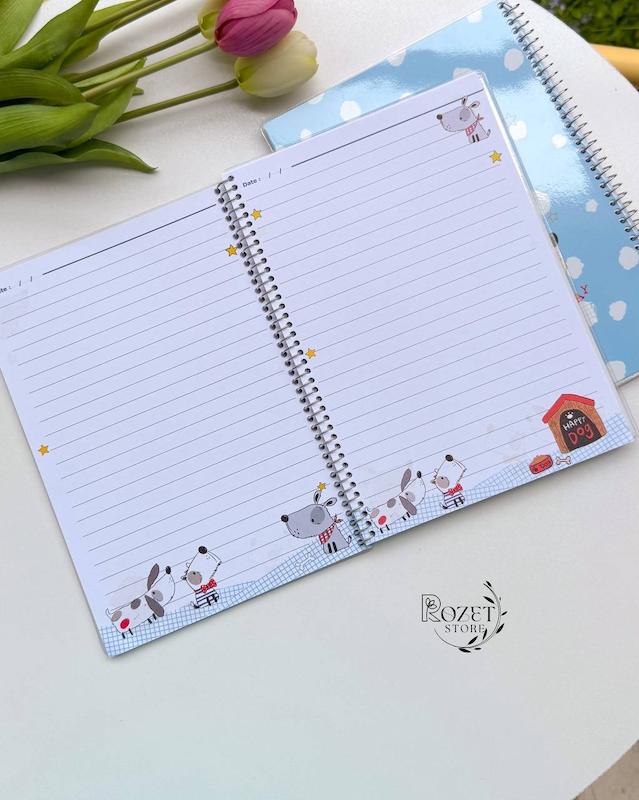 دفتر ۶۰ برگ مجلد حاشیه دار پگاه 